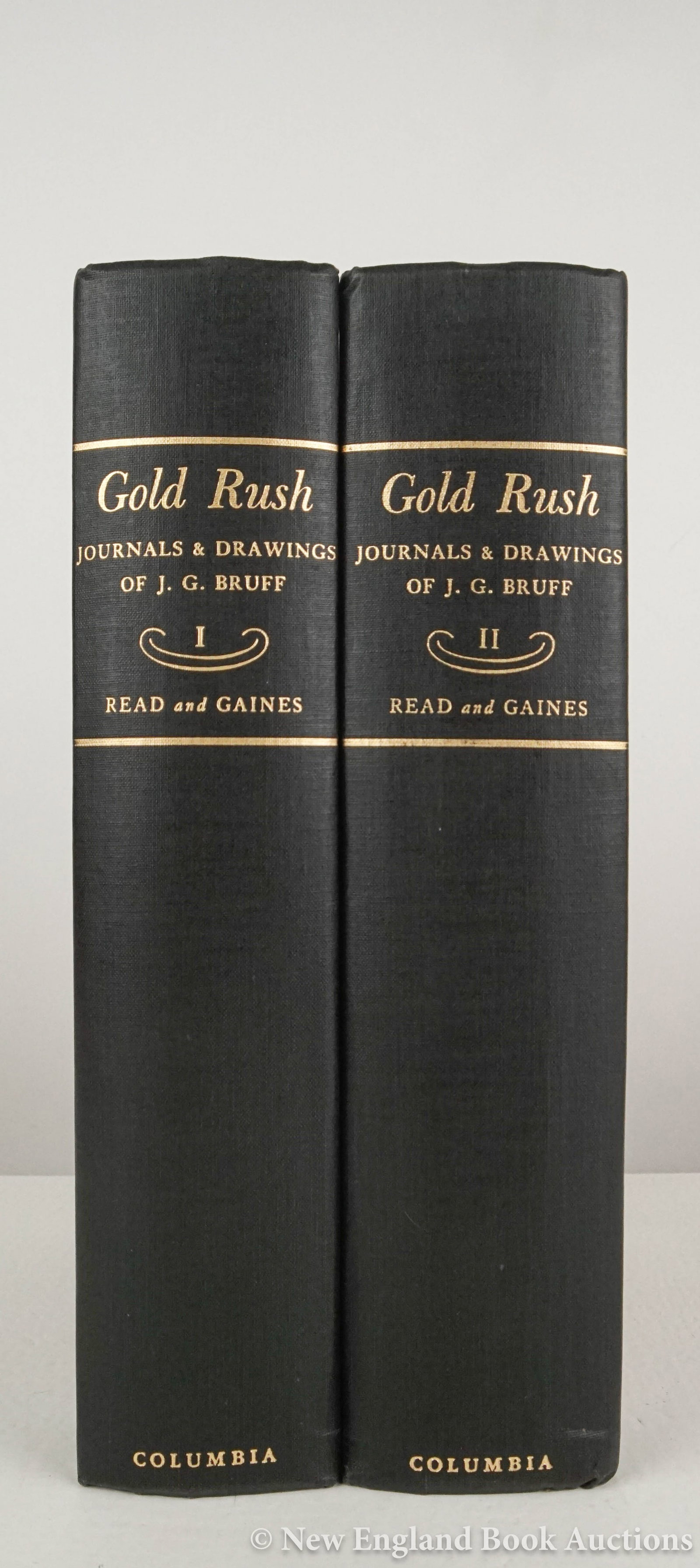 (Bruff, J. Goldsborough): 35. (Bruff, J. Goldsborough). Gold Rush. The Journals, Drawings, and other Papers of J. Goldsborough Bruff. Edited by Georgia Willis Read and Ruth Gaines. Illustrated. 2 volumes. 4to, cloth-backed