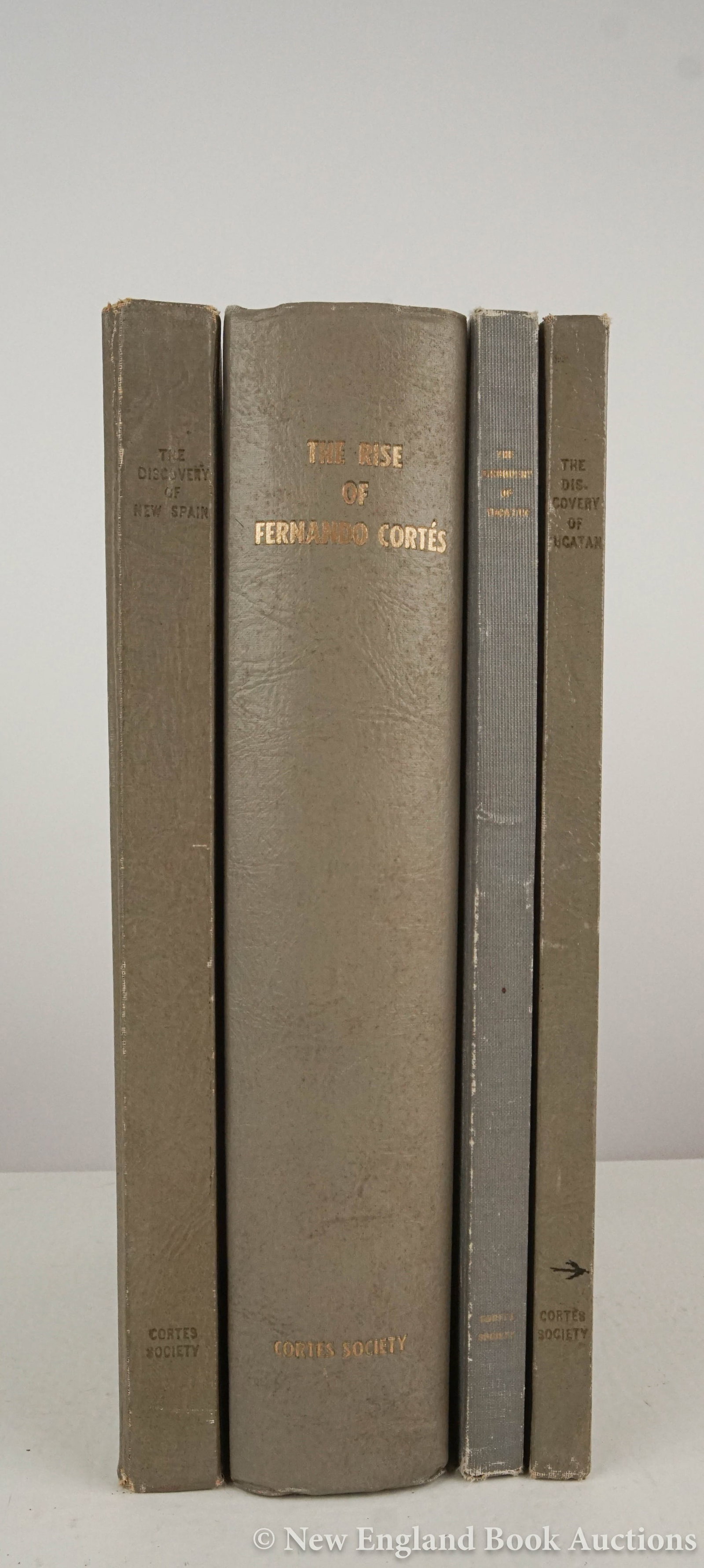 The Cortes Society: 62. The Cortes Society. Group of 4 volumes, as listed below. 4to, cloth; moderate wear, last ex-library. (Berkeley, CA), vd [100/150] Grijalva, Juan de. The Discovery of New Spain in 1518. 1942. ONE