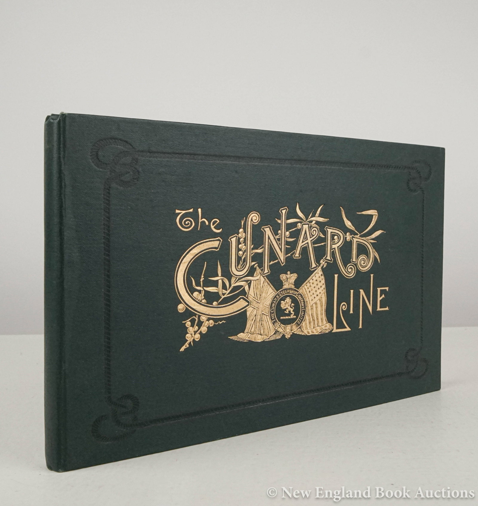 The Cunard Line: 65. The Cunard Line. and The World's Fair, Chicago, 1893. Illustrated, including folding diagram. Oblong 8vo, gilt-decorated cloth; moderate wear. London, 1893 [200/300]