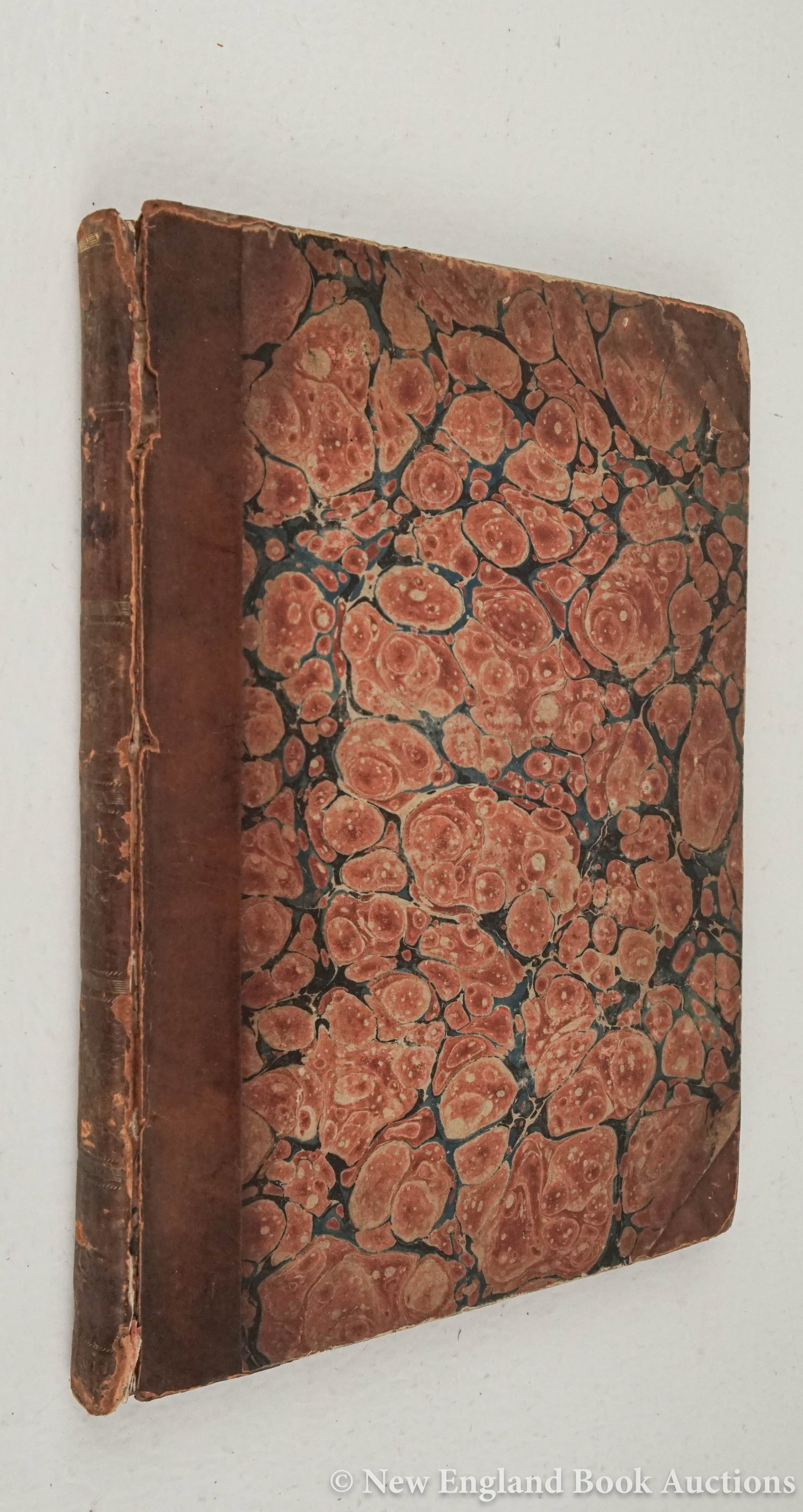Della Torre, Giovanni Maria: 68. Della Torre, Giovanni Maria. Nuove Osservazioni Microscopiche. 14 engraved plates. 4to, contemporary leather-backed boards, spine gilt in 6 compartments; shelf-worn, covers detached, contemporary