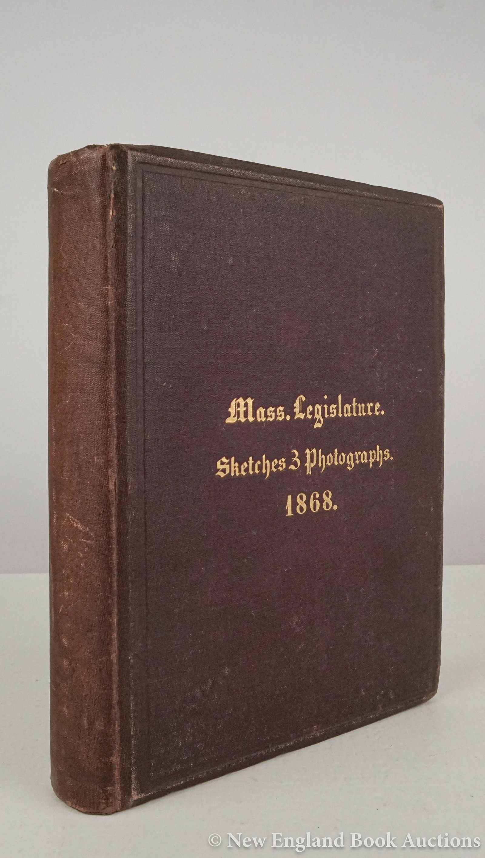 Massachusetts: 119. Massachusetts. Executive and Legislative Departments of the State of Massachusetts. Photographic portraits, most SIGNED by the legislator. 8vo, gilt-lettered cloth; moderate wear. Lowell, 1868