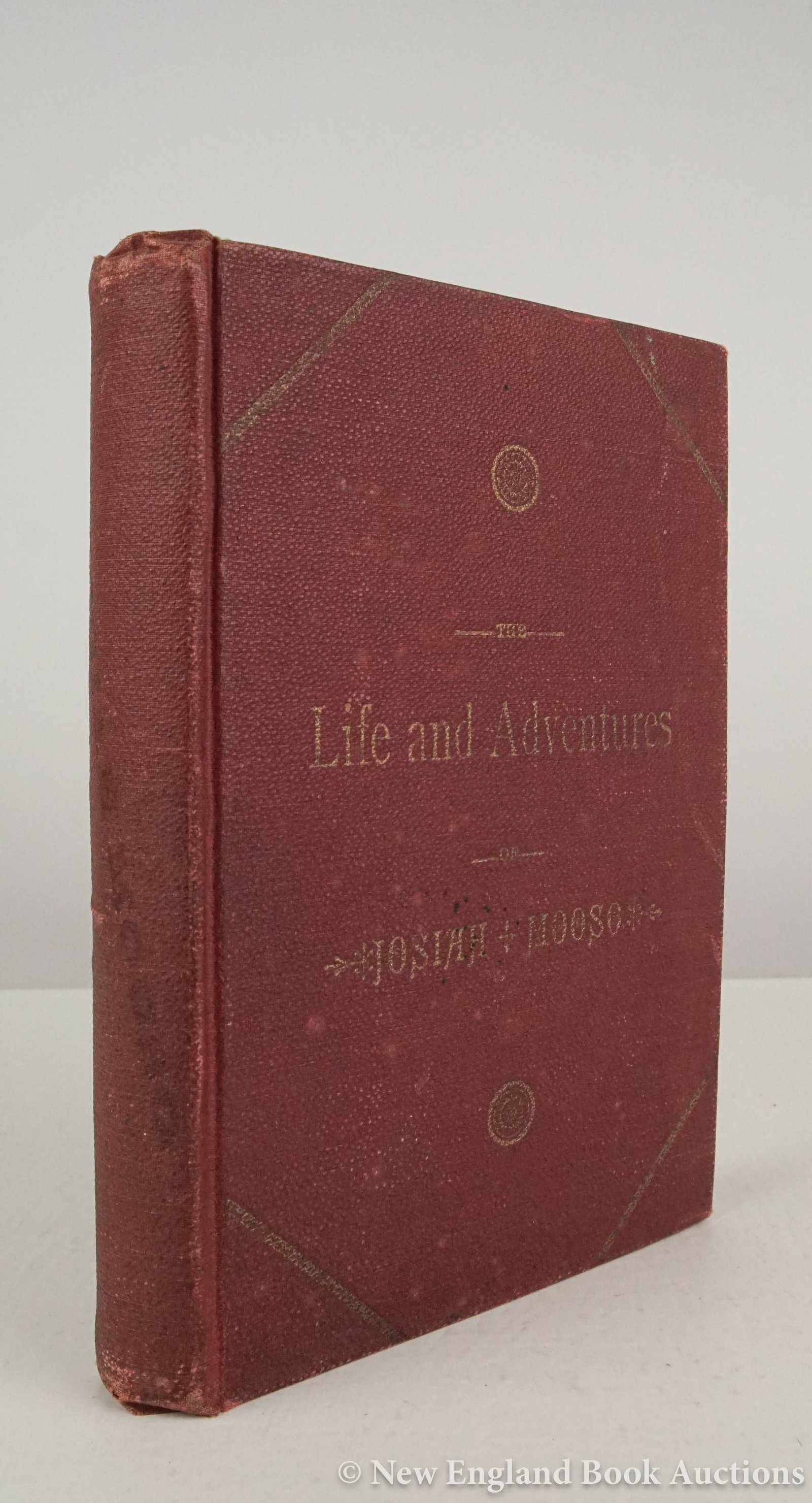 Mooso, Josiah: 124. Mooso, Josiah. The Life and Travels...A Life on the Frontier among Indians and Spaniards. Portrait. 8vo, publisher's cloth; moderate wear. Winfield, KS, 1888 [80/120] FIRST EDITION. Howes M784.
