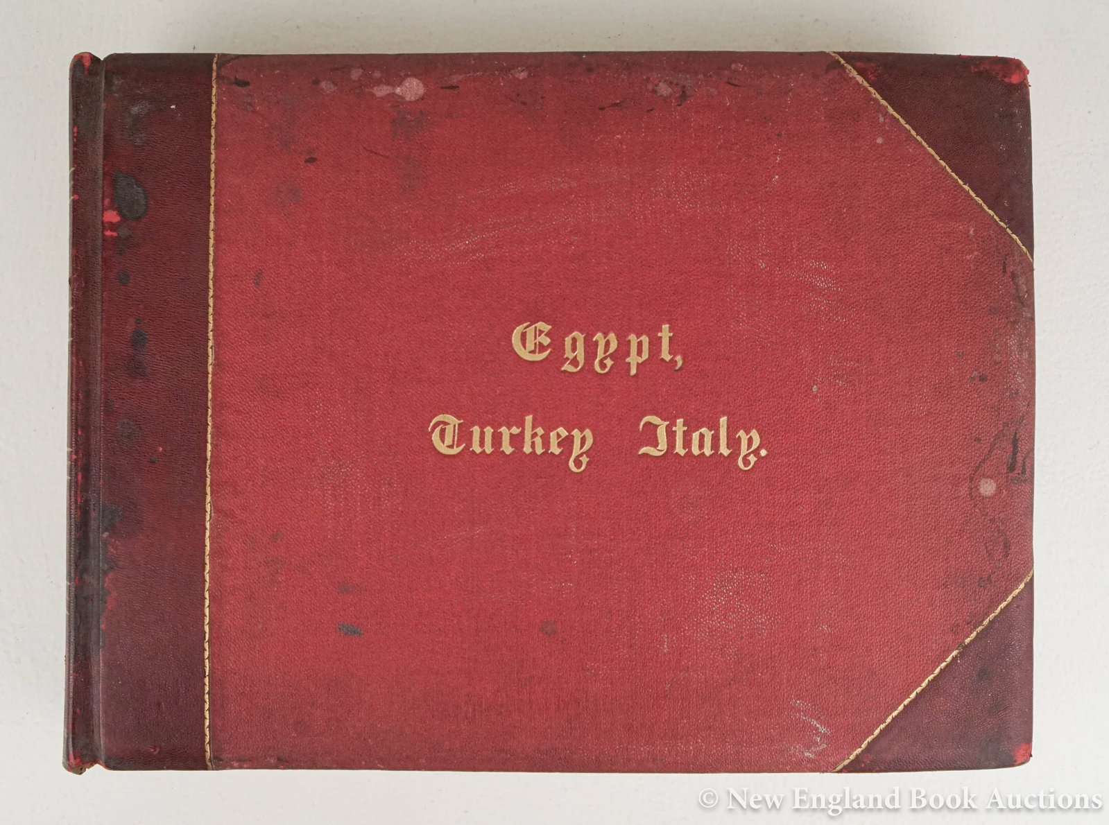 Photography: 137. Photography. Arnoux, Hippolyte, Abdullah Fr?res, et. al. Egypt, Turkey, Italy [cover-title]. Album of over 80 mounted albumen photographs. Each about 8-1/4 x 11 inches. Oblong 4to,