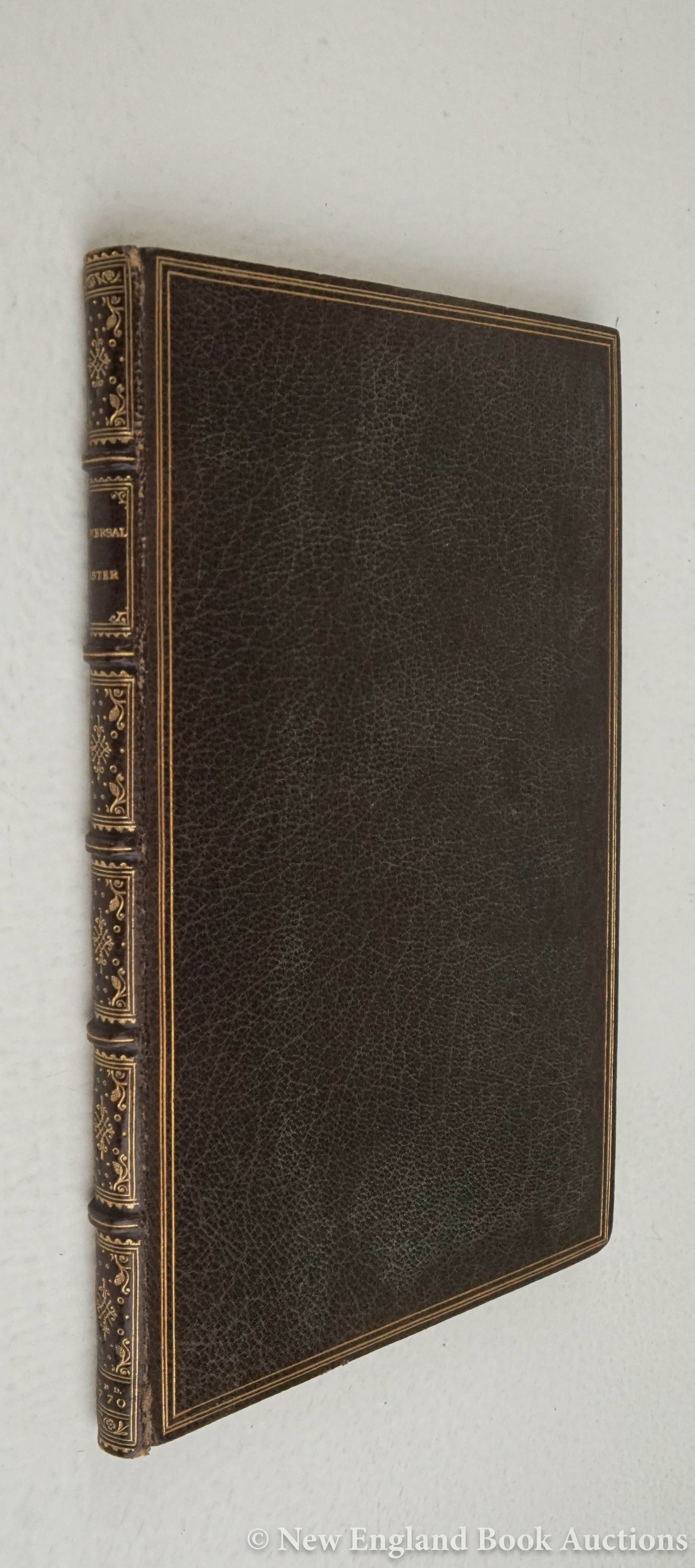The Universal Jester: 169. The Universal Jester. or, The Constellation of Living Geniuses. Engraved frontispiece. 120 pages. 8vo, gilt-ruled full crushed brown morocco by Riviere, spine gilt in 6 compartments, top-edge