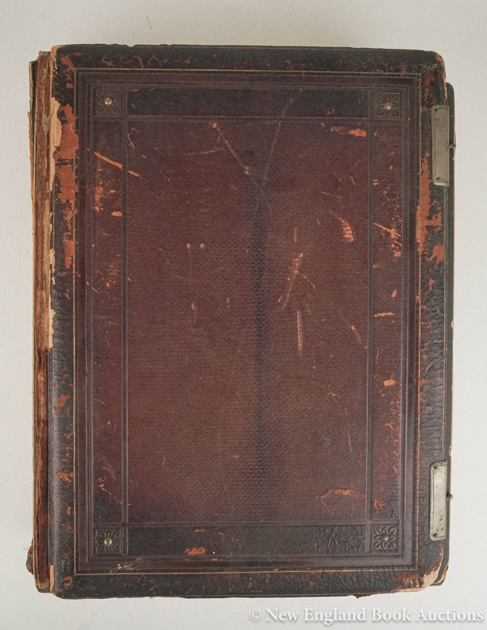 Yale College: 213. Yale College. Class of 1879. Album of 118 cabinet card portrait photographs of faculty and students. Folio, leather; covers detached, generally sound internally. Connecticut, 1879-1900?