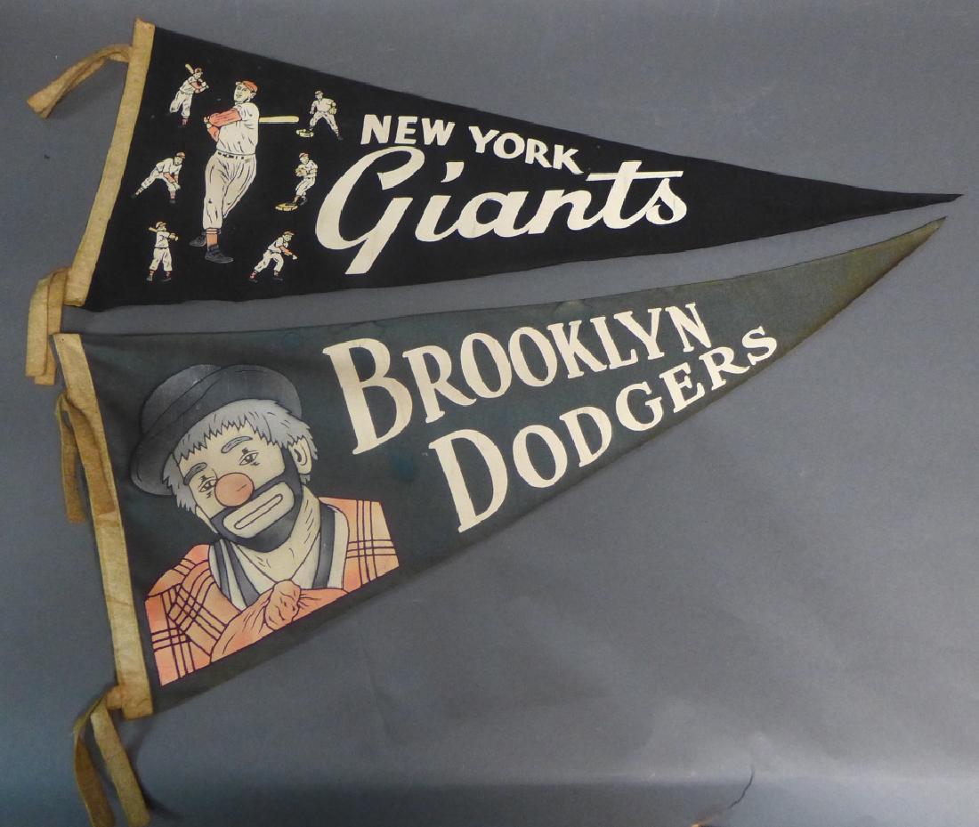 Two Vintage Baseball Pennant Flags (1 of 9)