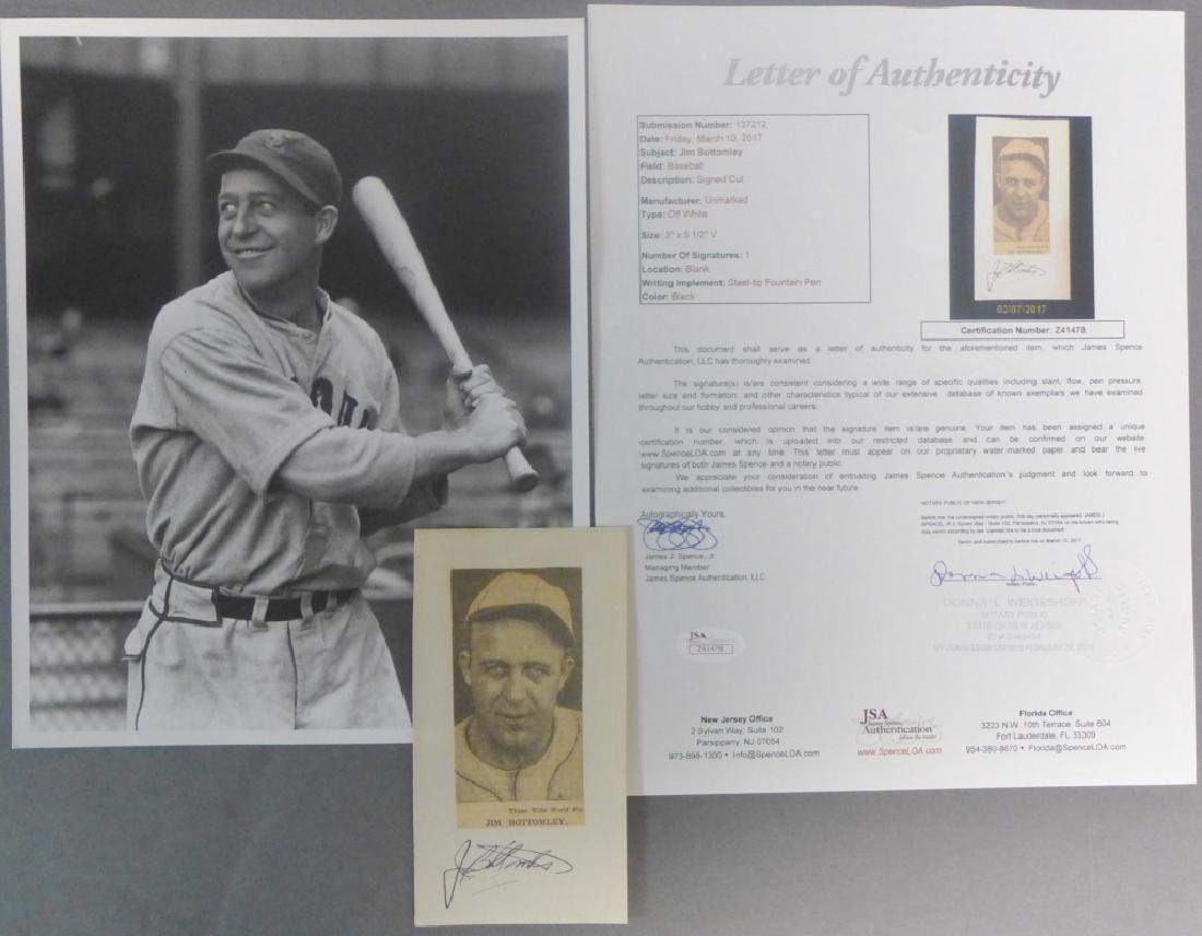 Hall of Famer Jim Bottomley Signed Cut w/ JSA (1 of 7)