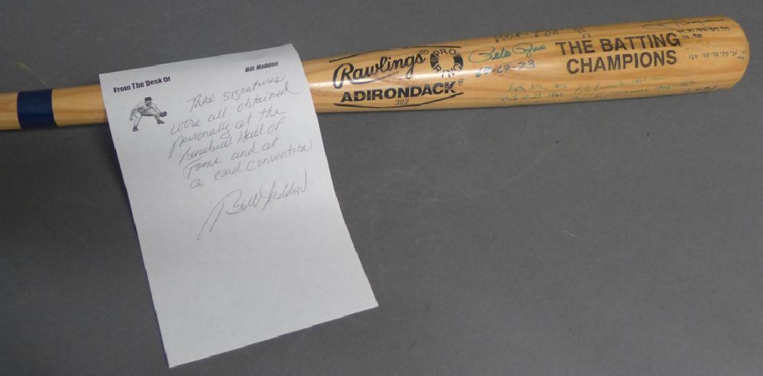 "The Batting Champions" Autographed Baseball Bat (1 of 10)