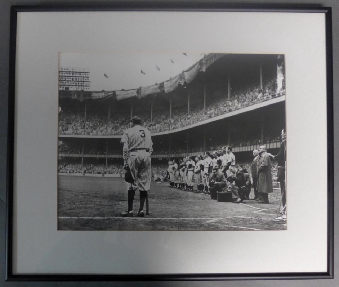 Nat Fein Signed Photograph of Babe Ruth Farewell (1 of 8)