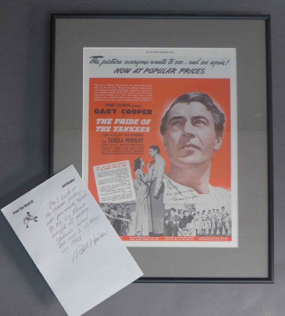 Teresa Wright Autograph on Movie Ad (1 of 6)