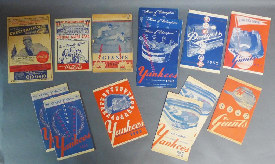 Vintage Official Scorecard Collection (1 of 9)