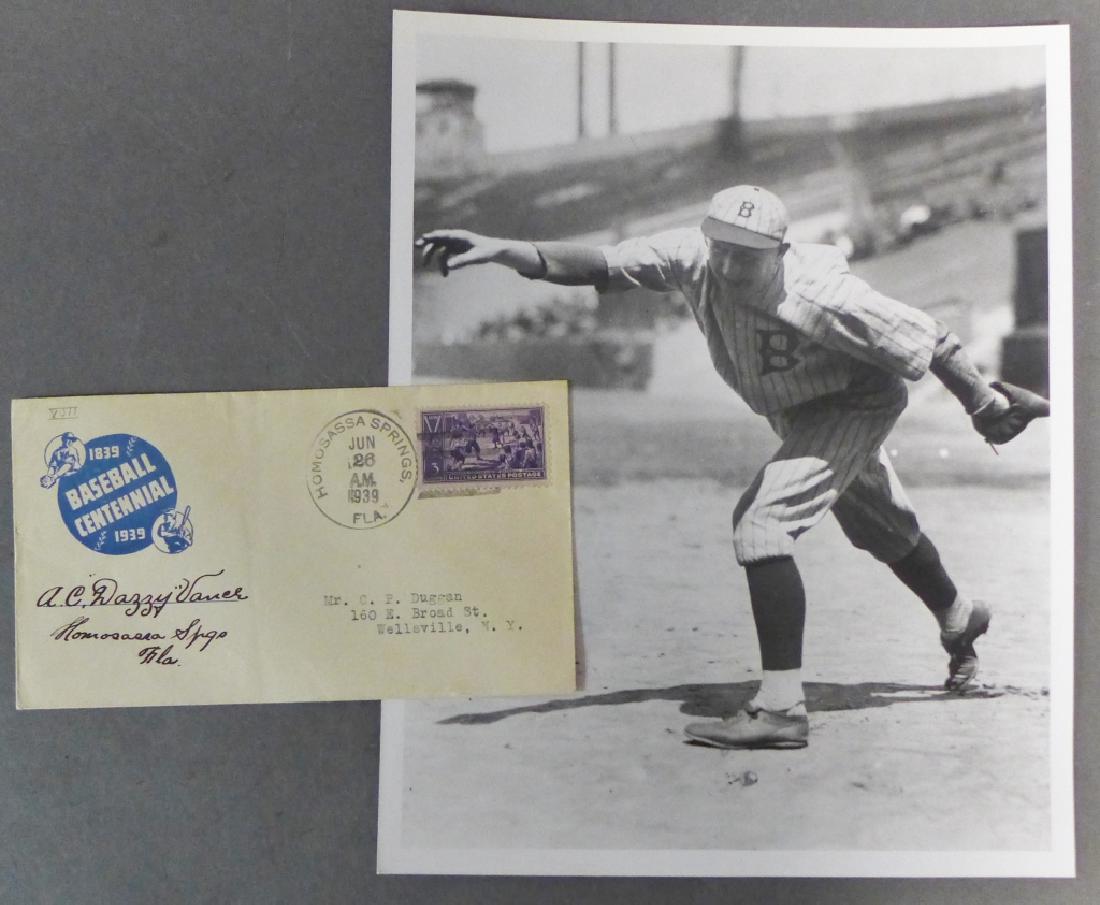 Hall Of Famer Dazzy Vance Signed 1939 First Day Cover (1 of 8)