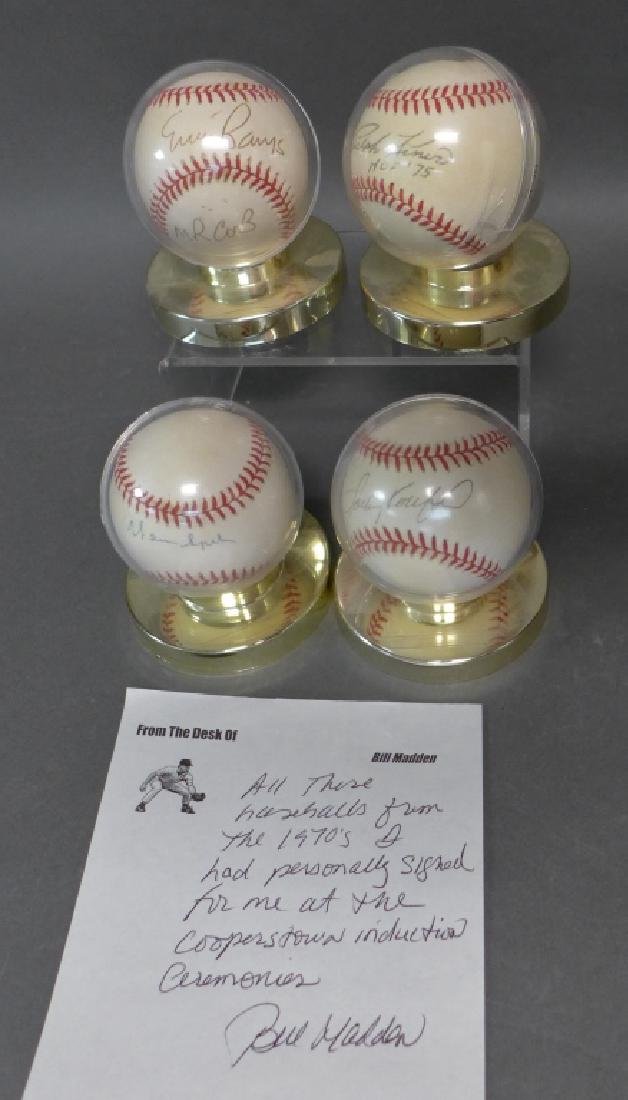 Collection of Four 1970s HOF Autographed Baseballs (1 of 8)
