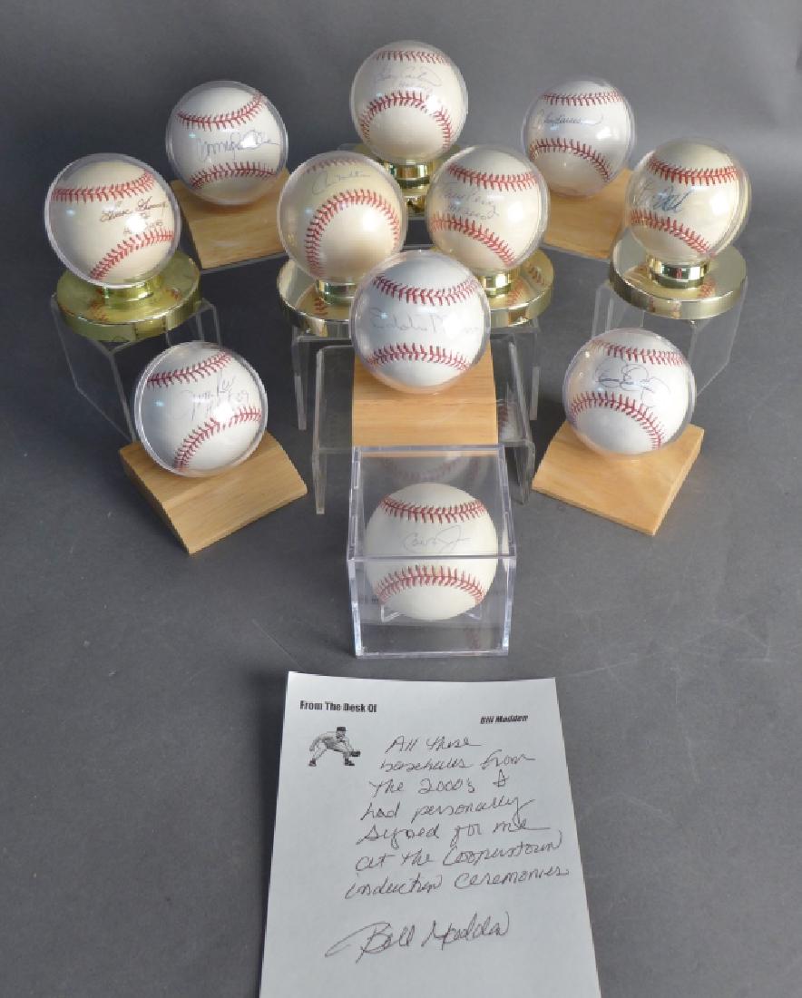 Eleven Autographed HOF Baseballs From the 2000's (1 of 10)