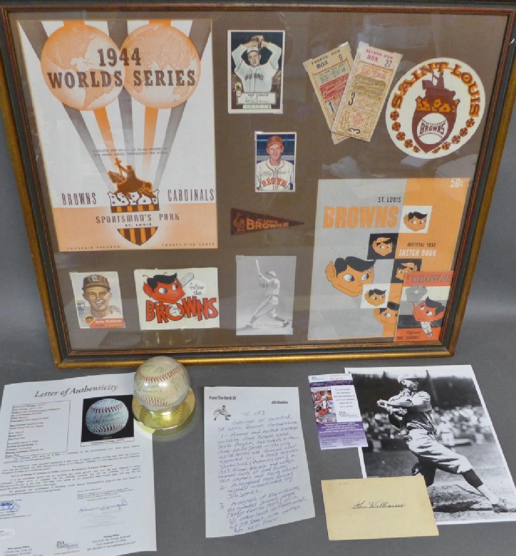 Collection of Certified St Louis Brown Memorabilia (1 of 10)