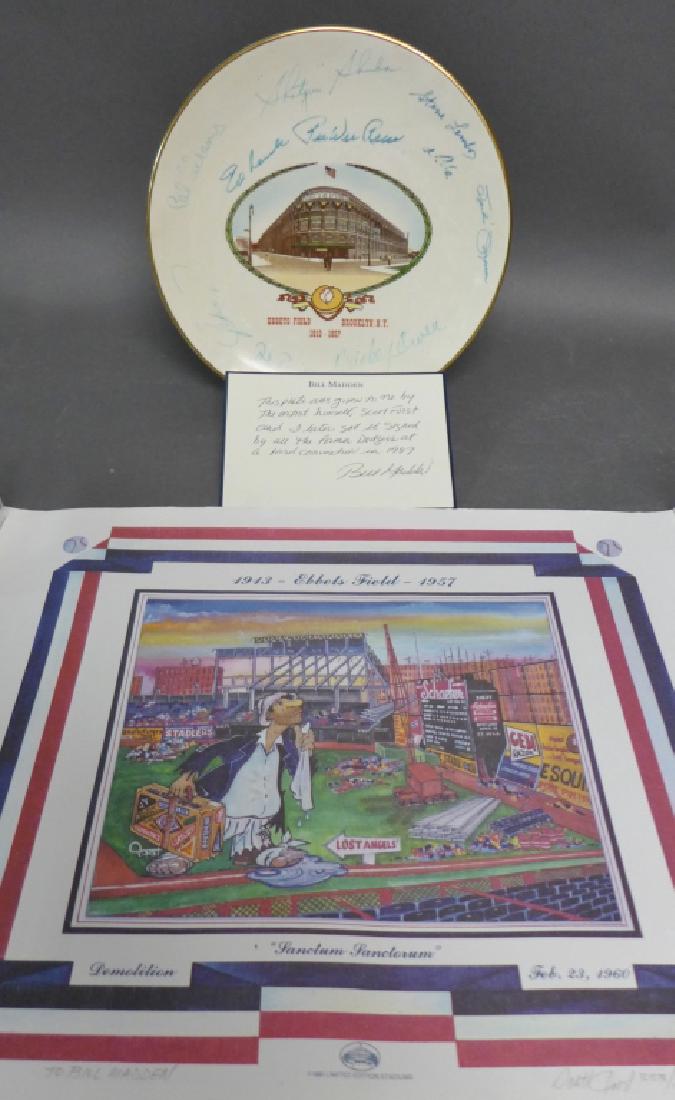 Brooklyn Dodgers' Ebbets Field Signed Memorabilia (1 of 10)