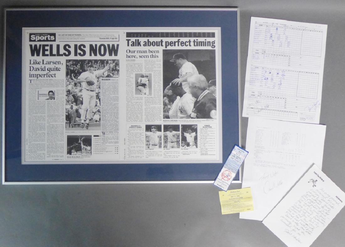 David Wells Autographs and Perfect Game Grouping (1 of 10)