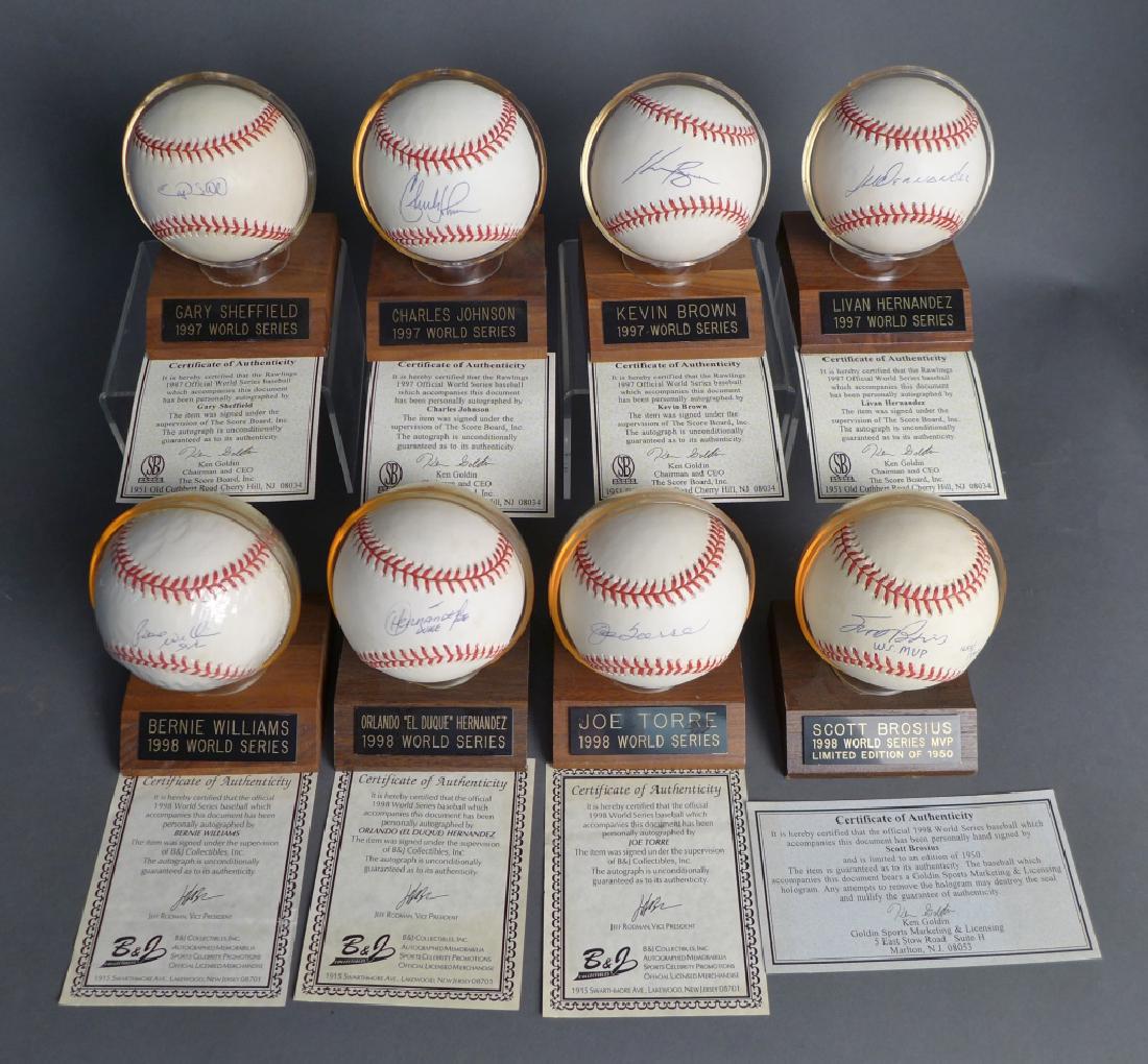 1997 & 1998 World Series Players Signed Baseballs (1 of 8)