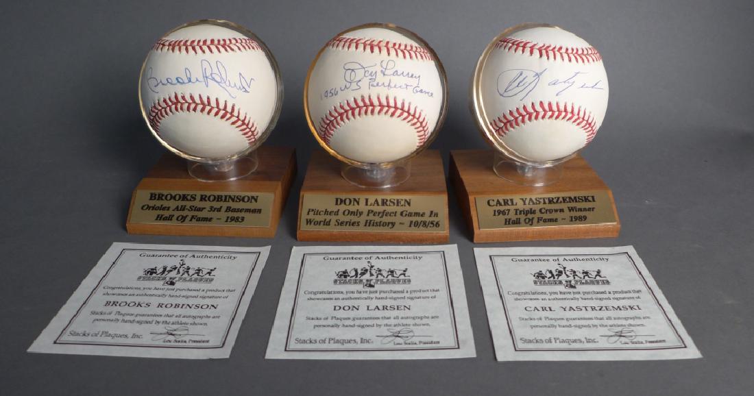 Three Celebrated MLB Player Signed Baseballs (1 of 8)