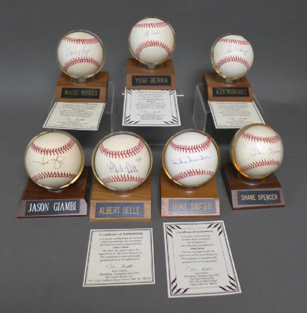 Assorted NY Yankee Signed Baseballs (1 of 10)