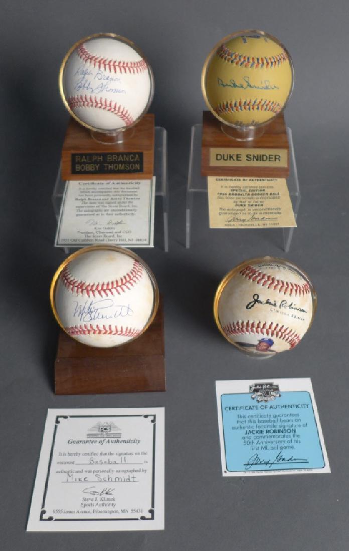 Four Autographed MLB Baseballs (1 of 9)