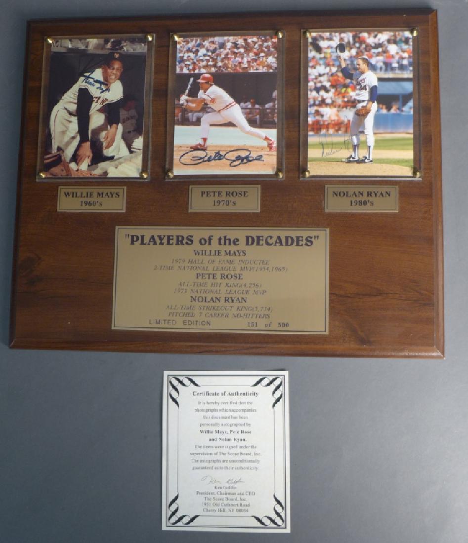 Players of the Decades Limited Ed. Signed Plaque (1 of 10)
