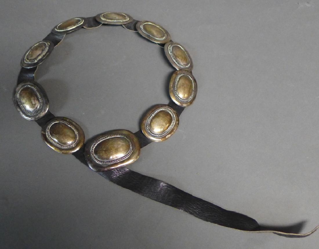 Sterling Silver and Leather Belt (1 of 10)