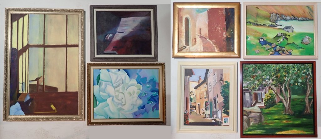 Collection of Framed Paintings, Artist Signed (1 of 8)