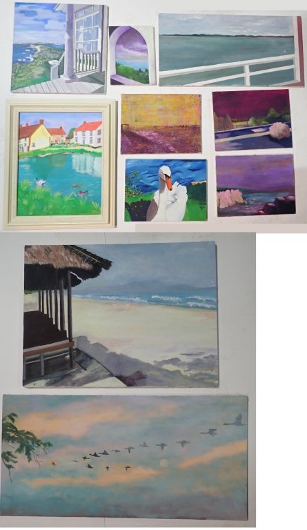 Assortment of Paintings, Artist Signed (1 of 10)