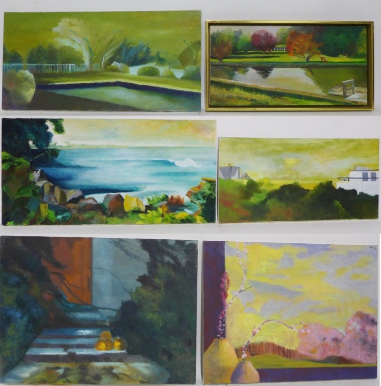 Landscape Panorama Paintings, Artist Signed (1 of 7)