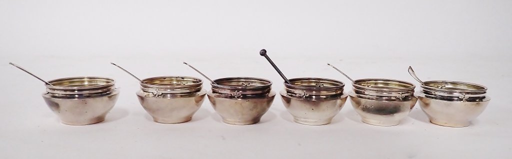 Set of 6 Gorham Sterling Silver Salt Cellars (1 of 9)
