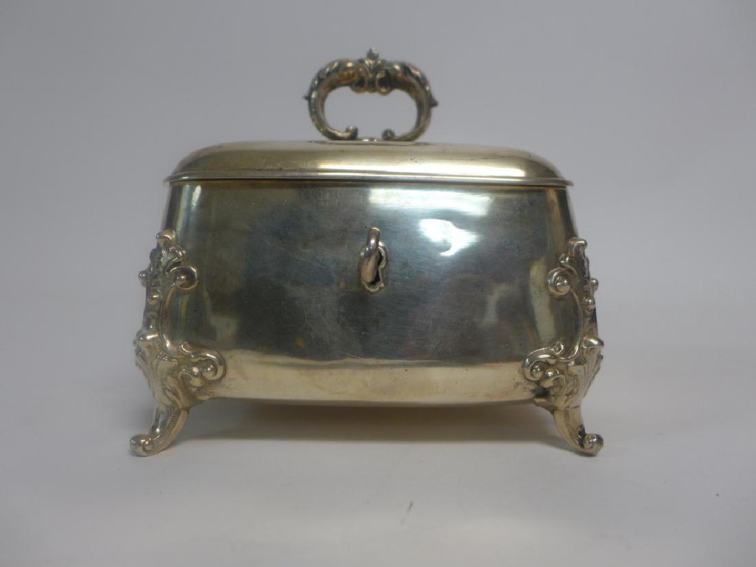 Sterling Silver Footed Trinket Box (1 of 7)