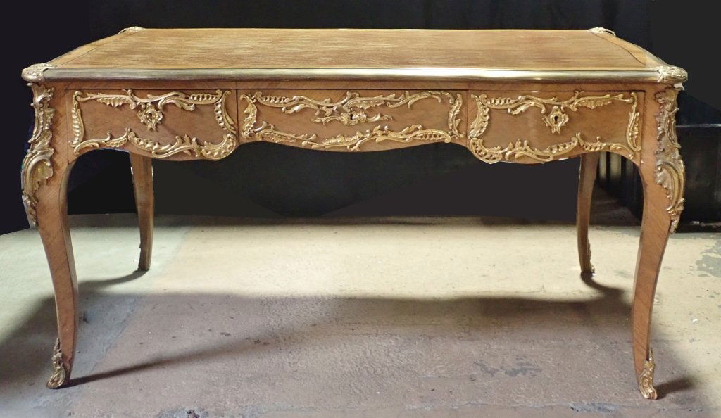 Louis XVI Style Bureau Plat Writing Desk (1 of 10)