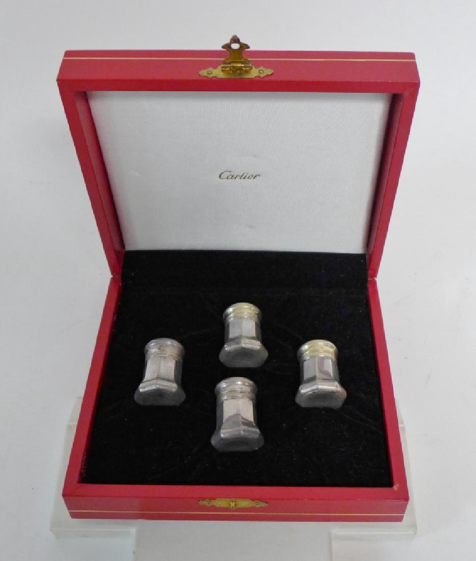 Vintage Cartier Sterling Silver Salt & Pepper Set (1 of 9)