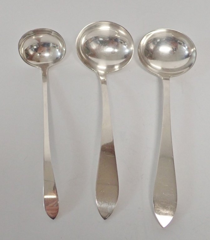 3 Small Tiffany Sterling Serving Ladles (1 of 9)