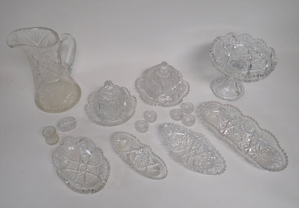 15 Piece Cut Crystal Serving Ware (1 of 6)