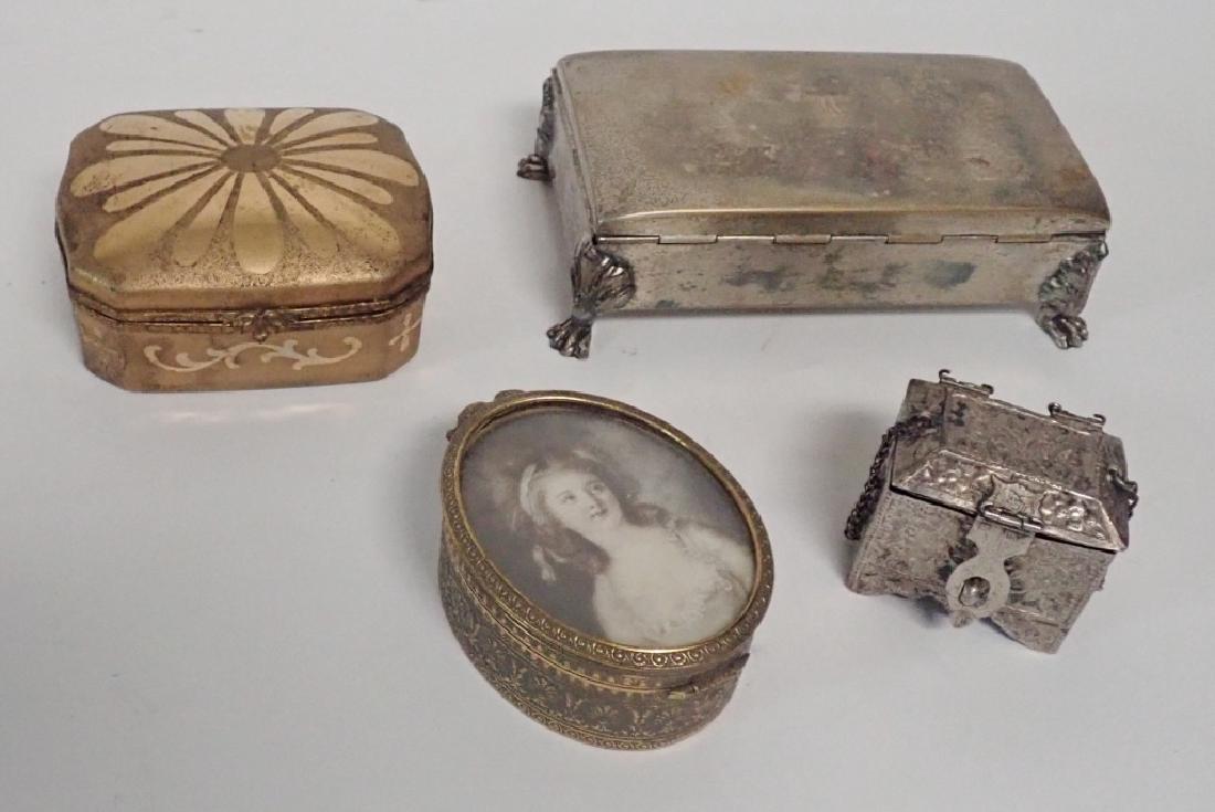 Four Assorted Decorative Metal Boxes (1 of 10)