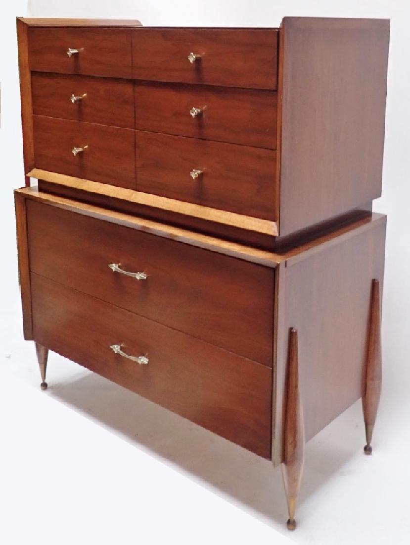 Mid Century Modern Kent Coffey Auburn High Boy Nov 15 2017