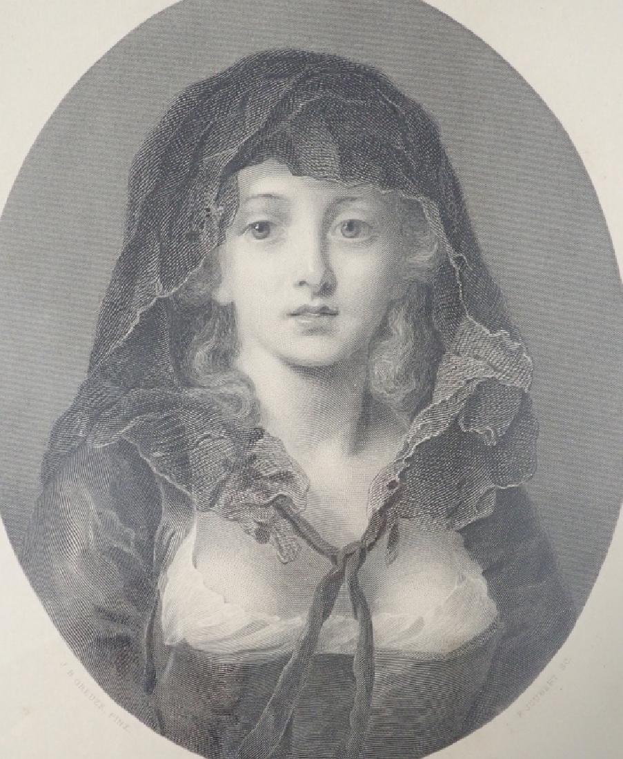 "Simplicity" Antique Framed Engraving (1 of 10)