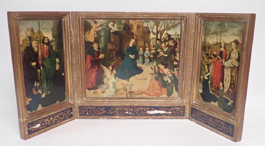 Vintage Religious Triptych of Nativity (1 of 10)