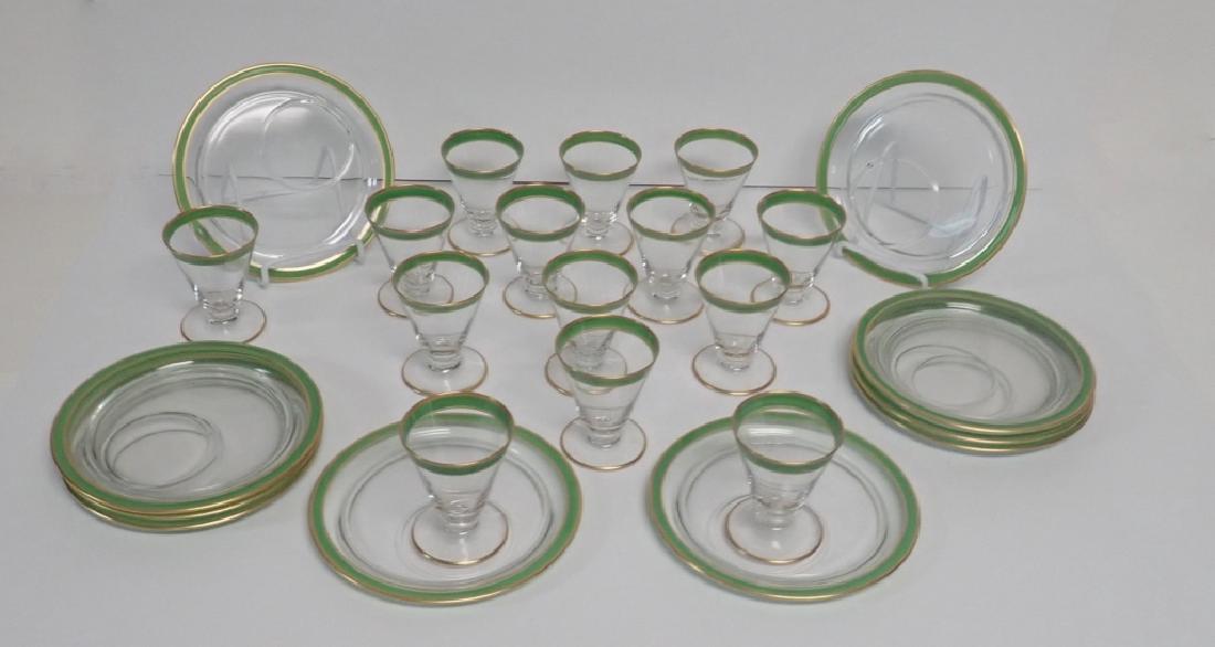 Vintage Russian Caviar & Vodka Gilt Glass Set (1 of 8)