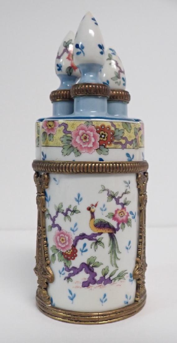 19th Century French Perfume Bottle w Bronze Mounts (1 of 10)