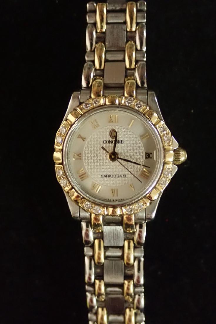 Ladies Concord Saratoga Diamond Bezel Wrist Watch (1 of 7)