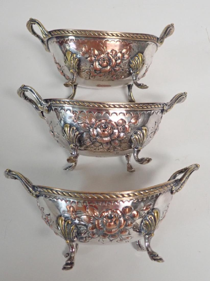 Antique 19C Silver Plate Footed Oval Serving Bowls (1 of 10)