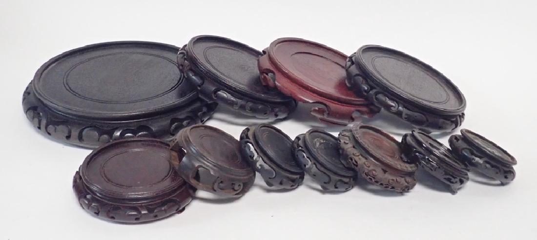 Carved Hardwood Chinese Display Stands (1 of 9)