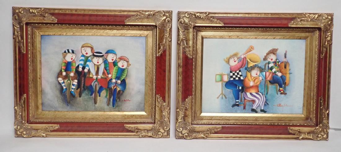 Pair of Joyce Roybal Framed Paintings (1 of 10)