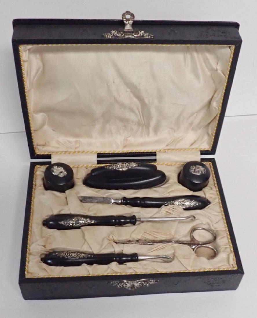 Victorian Gutta Percha Necessarie w/ Embossed Box (1 of 10)