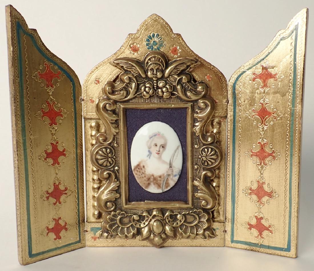 Vintage Florentine G. Serraglini Firenze Triptych (1 of 10)