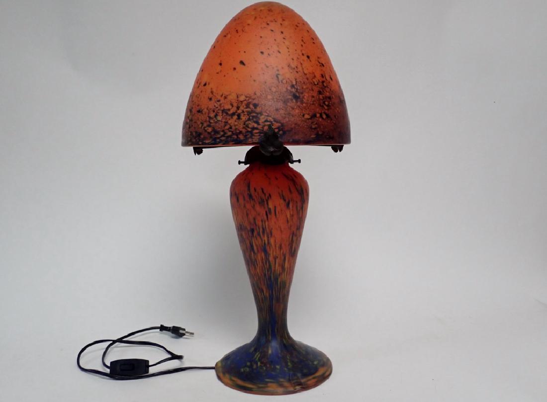 Art Nouveau Style Lamp Signed Le Verre Francais (1 of 9)