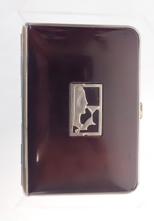 Mondaine NY Art Deco Black Enamel Compact (1 of 8)